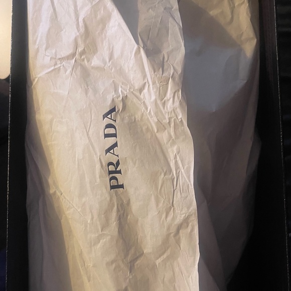 Prada Mens Toe Derby Leather Dress Shoes